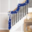 Pre-Lit Artificial Tinsel Christmas Garland - 9' X 8" - Clear Lights-1991834767