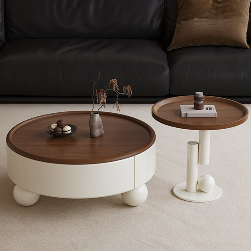 Medieval-style creative round coffee table
