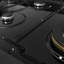 ZLINE Designer 48 in. Paramount Gas Rangetop in Black Satin Steel with Black and Bronze Accents-308744437