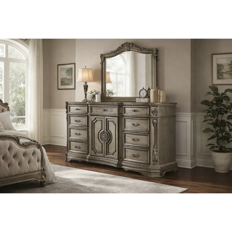 Commode combinée 6 tiroirs