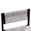 Ensemble de 2 tabourets de bar gris tissés à la main avec tabouret à hauteur de comptoir et tabouret de bar en papier tissé pour la cuisine, la maison et le bureau (gris)