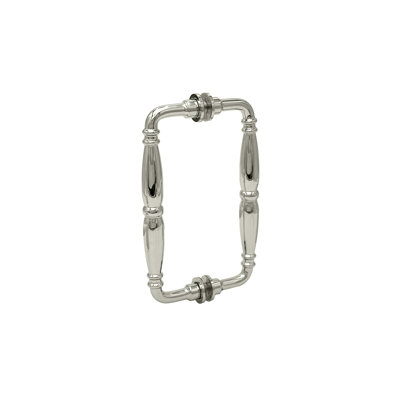 FHC BAR8X8PN Baroque Series 8" Back-to-Back Pull Handle - Polished Nickel