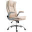 Chaise de bureau en tissu - Accoudoirs ergonomiques rembourrés et pivotants pour faciliter le bureau à domicile-710902559-710902556