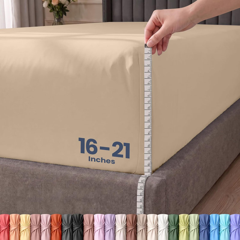 Drap-housse Utopia Bedding à poches extra profondes pour lit queen, convient aux matelas jusqu'à 53 cm d'épaisseur - Luxe hôtelier, doux, respirant et confortable - Résistant au rétrécissement et à la décoloration - Entretien facile (Olive)