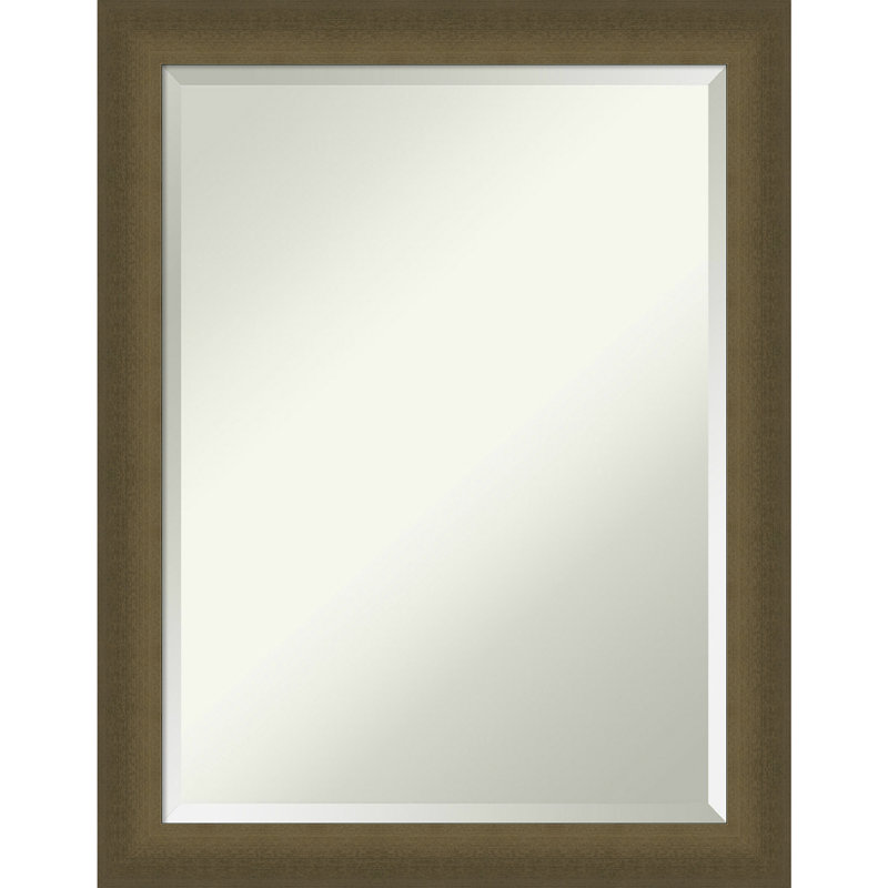 Yousaf Rectangle Wall Mirror, 27.5" x 21.5", Bronze