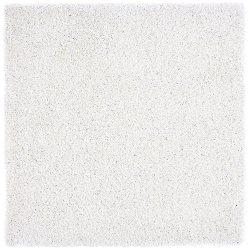 Delane Handmade Tufted Off White Area Rug, Square 7'