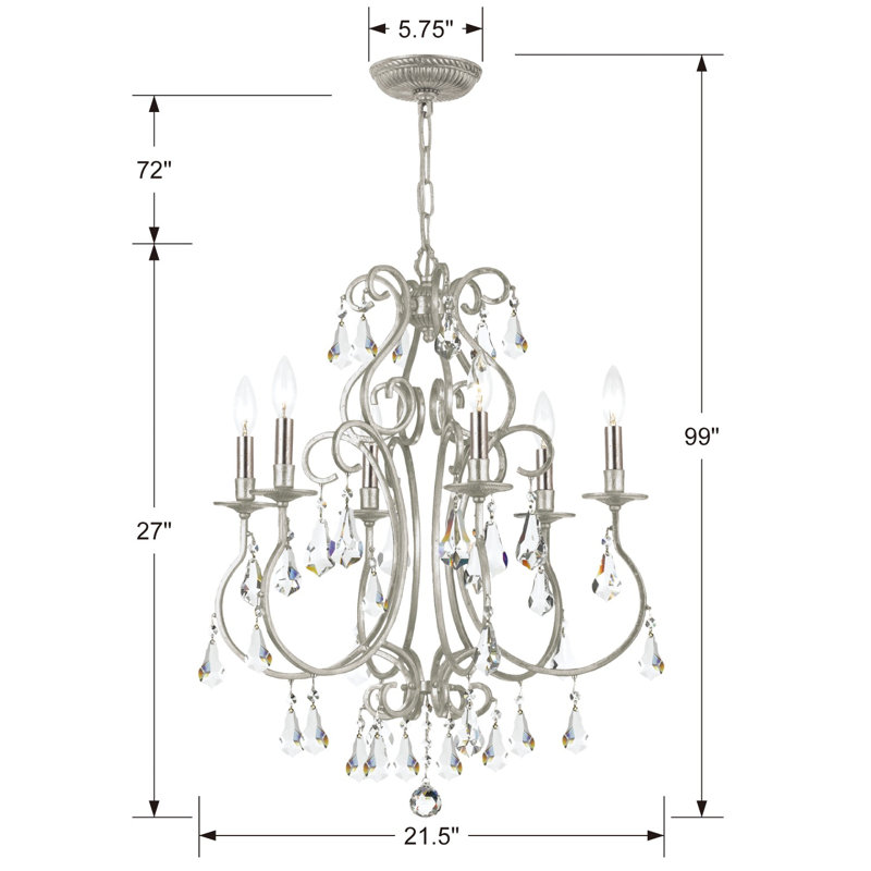 Archivaldo 6 - Light Dimmable Classic / Traditional Chandelier