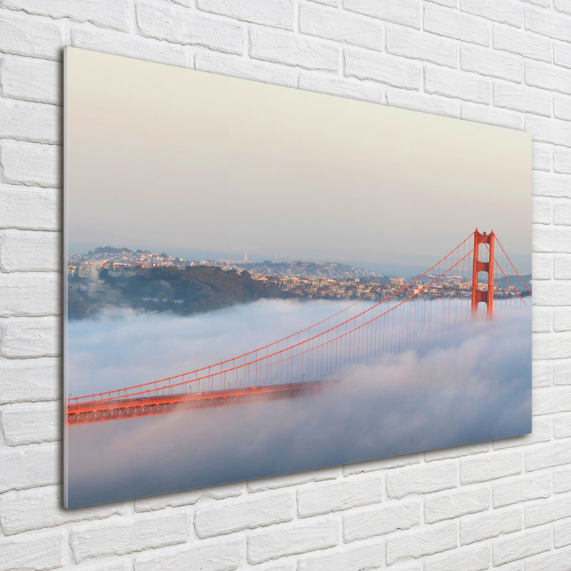 San Francisco Bridge - Unframed Art Prints on Glass