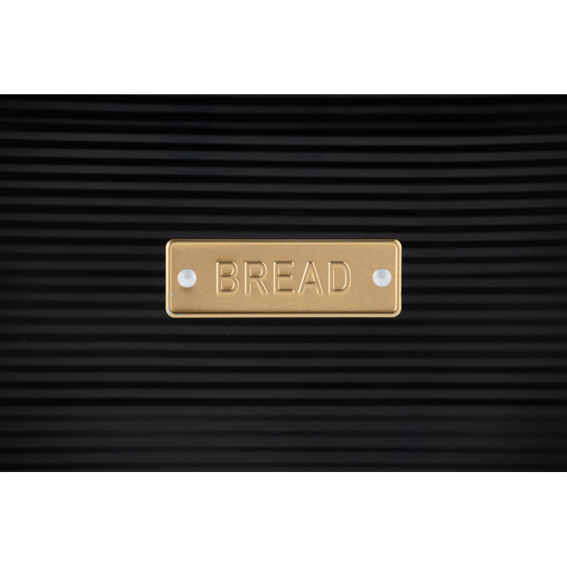 Otto Bread Bin, Satin Black