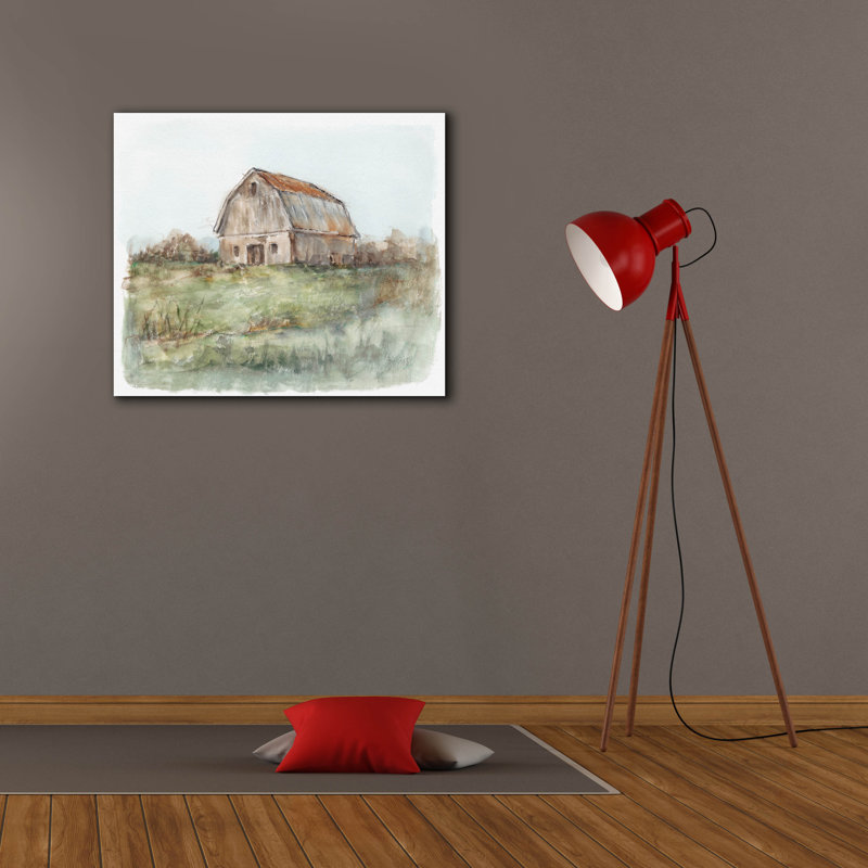 «Tin Toit Barn II» par Ethan Harper, art mural sur toile, H 26 po x l 30 po x P 1,5 po