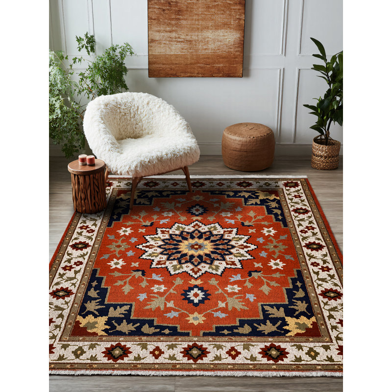 Tapis en coton et polyester à imprimé numérique Jazeera Collection, Tapis de couloir 3 pi 4 po x 8 pi 3 po