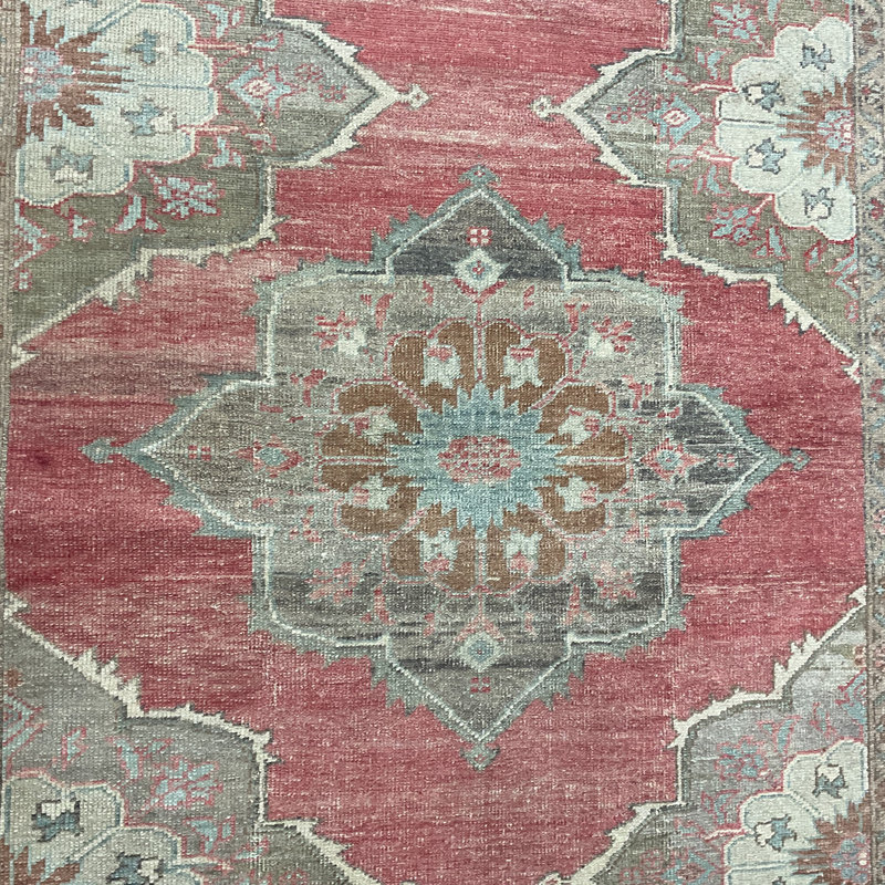 Dakota Fields Handmade Turkish Oushak Wool Runner