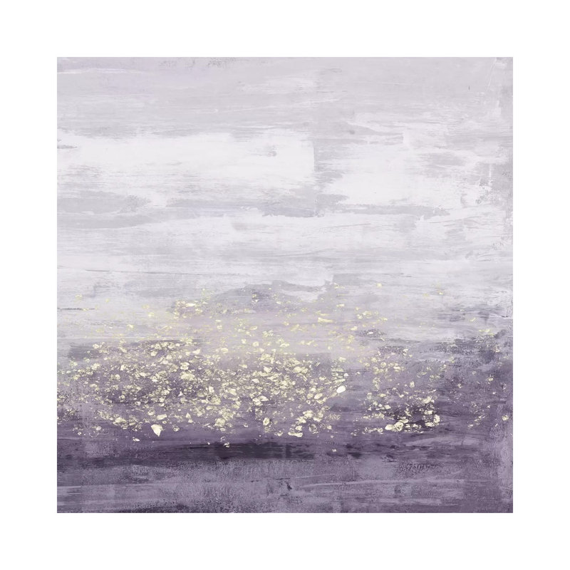 «Amethyst Glitter I» par Jennifer Goldberger - reproduction d'art, H 37 po x l 37 po x P 1,5 po, Toile tendue