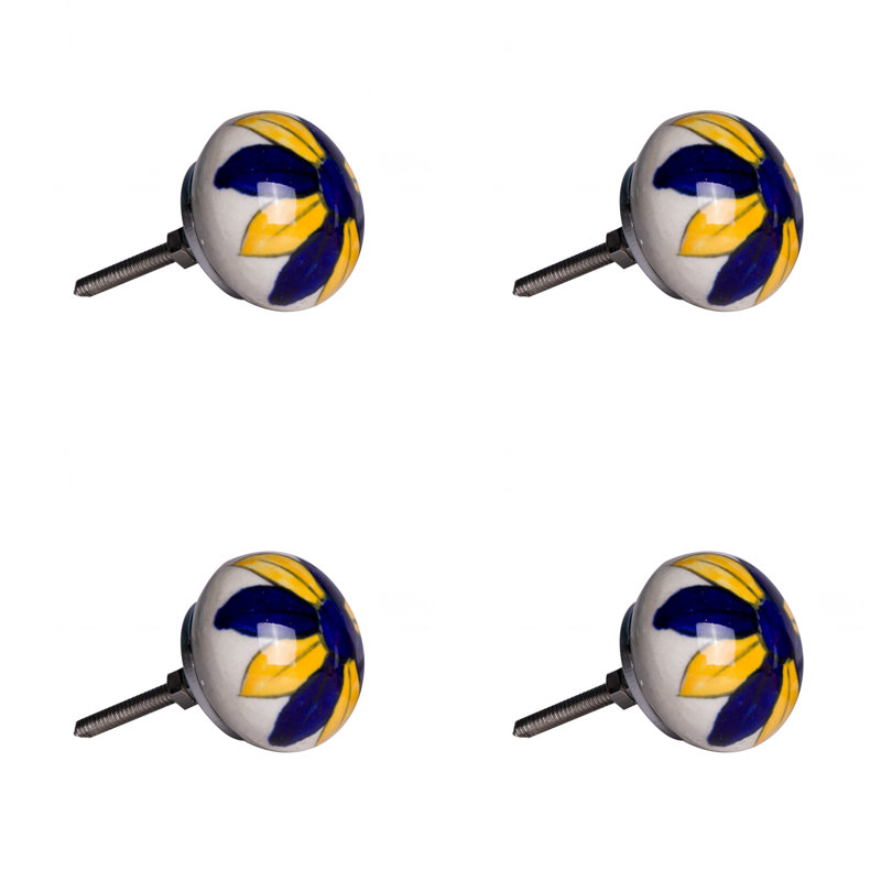 Poignée ronde peinte à la main