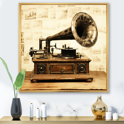 Vintage Phonographs Elegance I - Phonographs, art mural