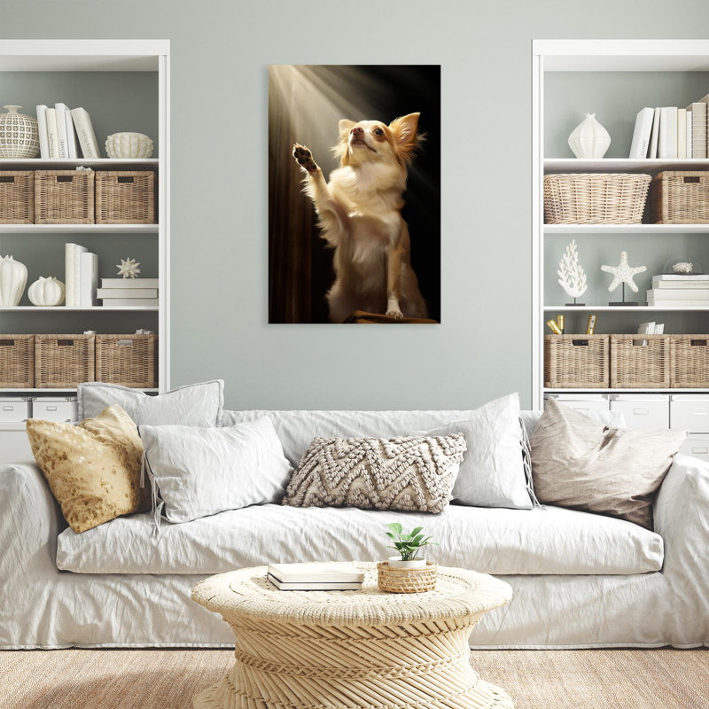 Chihuahua, reproduction d'art graphique sur toile tendue, H 36 po x l 24 po x P 1,25 po