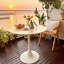 Round Dining Table, Table Small Kitchen Table For Dining Room Kitchen Living Room Mid-Century Leisure Table Bistro Table-865196627-865454320