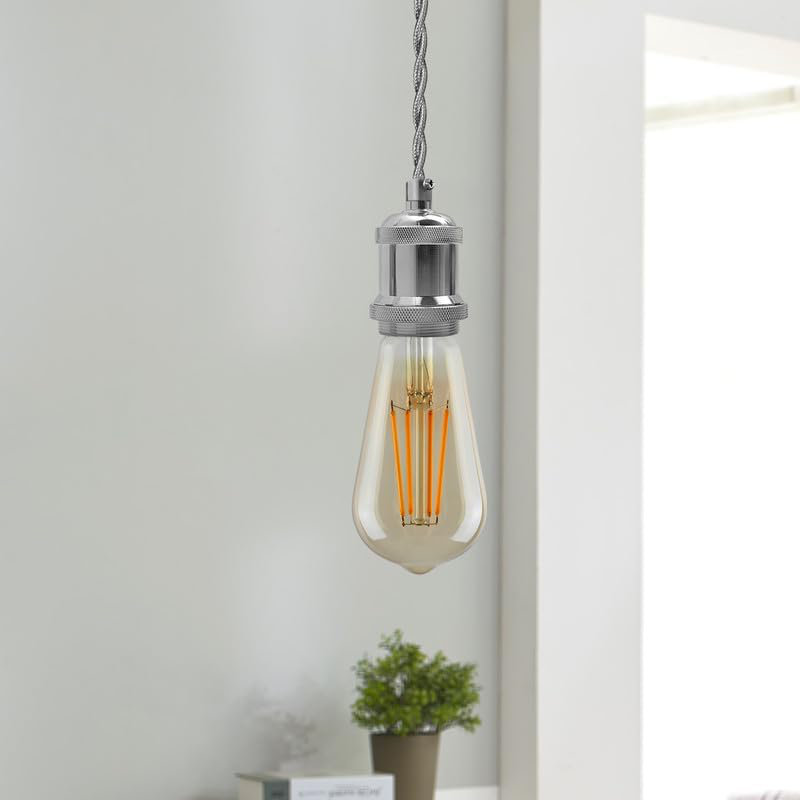 1 - Light Single Pendant, Chrome