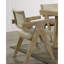 Ensemble de 2 chaises de salle à manger contemporaines avec accoudoirs - Revêtement en tissu, placage de chêne, piètement à tréteaux, coussin d'assise en mousse, bois massif, finition élégante, design à lattes.