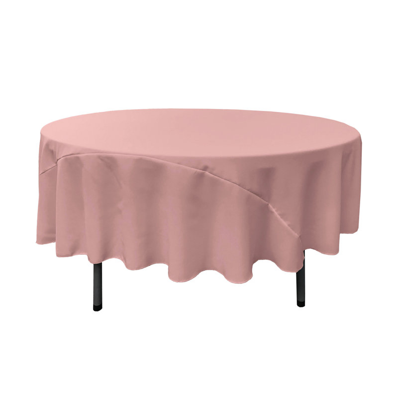 Nappe ronde de couleur unie Fisher, Vieux rose, Rond de 90 po