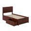 Lit plateforme en bois massif Jeinny avec pied de lit et tiroirs de rangement assortis-1435233017-1435233022