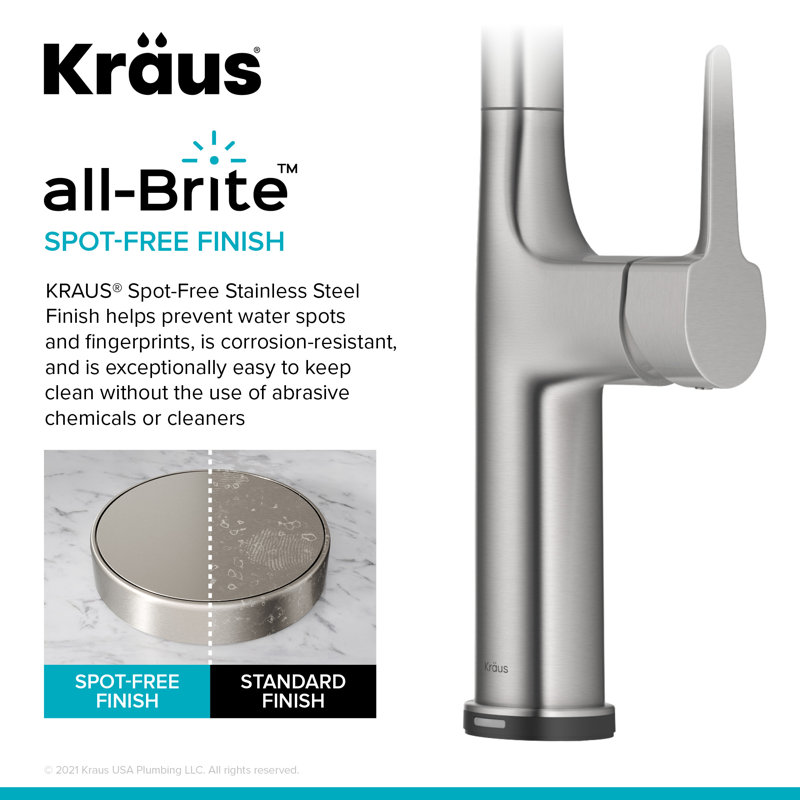 Pull Down Touch Single Handle Kitchen Faucet, Matte Black