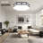 20" Led Flush Mount Ceiling Light, Flower Shape Ceiling Light-1964161389