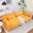 Convertible 2-Person Sofa Bed With Adjustable Backrest,Plush Corduroy Upholstery, 2 Pillows Included-1325084467