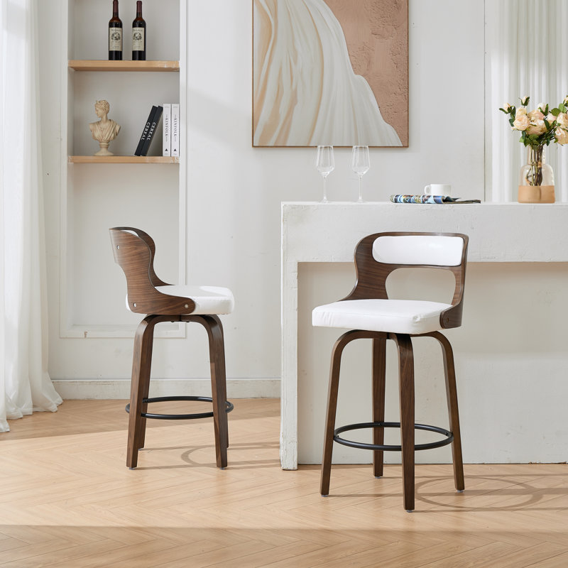 Swivel Counter & Bar Stools, White