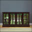 Vitrine à DEL exquise avec tablettes réglables et poignées élégantes pour objets de collection-1693186404