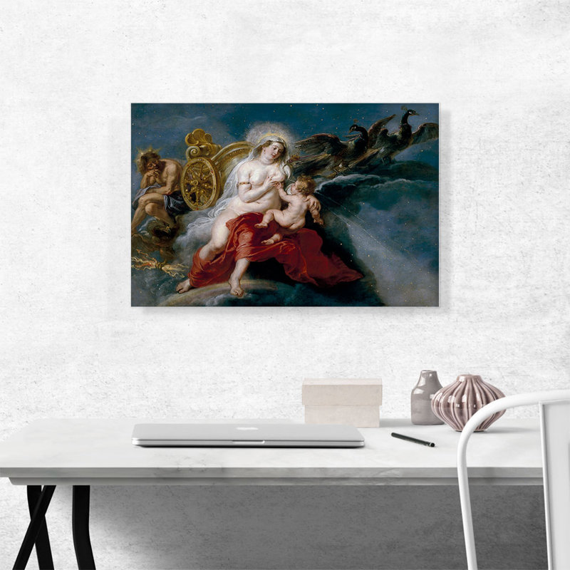 La naissance de la Voie Lactée 1636 par Peter Paul Rubens, reproduction d'art sur toile tendue, H 18 po x l 26 po x P 0,75 po