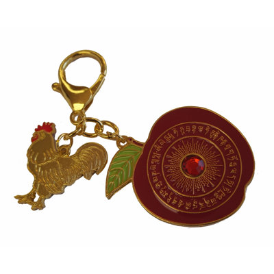 Feng Shui Import 2'' W Gold/Red Key Chain