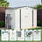 Outdoor Metal shed with side Window and Lockable Door-113586779