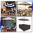 HeavyDuty Multipurpose Waterproof Outdoor Rectangle Dining Table &Chair Set Cover with Umbrella Hole-1844352415-1844352401