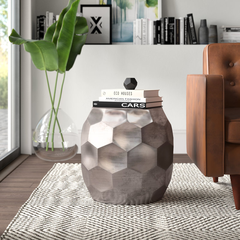 Kupang Iron Top End Table