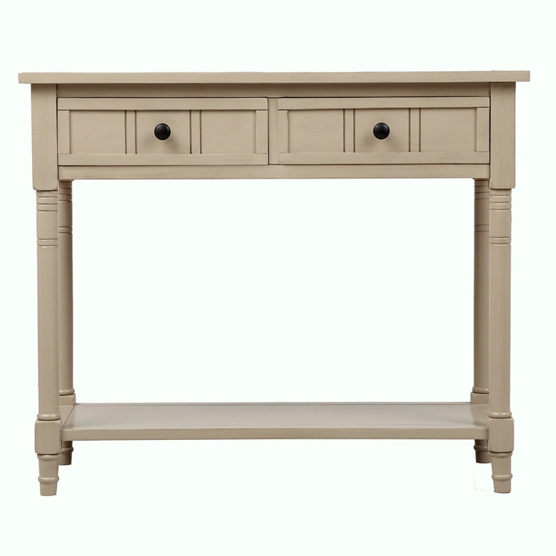 Gattilier 35.43'' Console Table, Antique Gray, 29.9" H x 35.43" W x 13.8" D