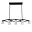 Noir mat pour le décor de la salle à manger - 8 - Luminaire de plafond industriel moderne en métal avec hauts plafonds-948168375