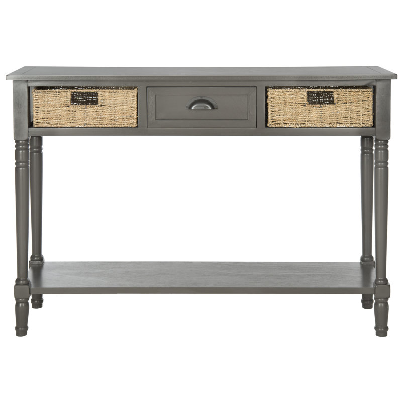Console en bois massif 44,5 po Painswick, Gris
