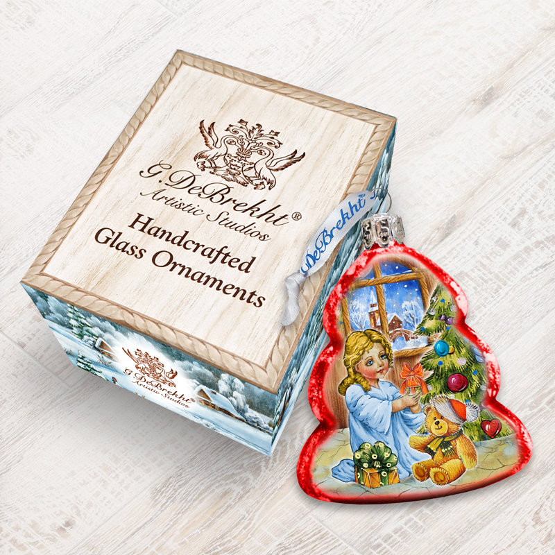 Keepsake 3'' Handmade Glass Holiday Shaped Ornament