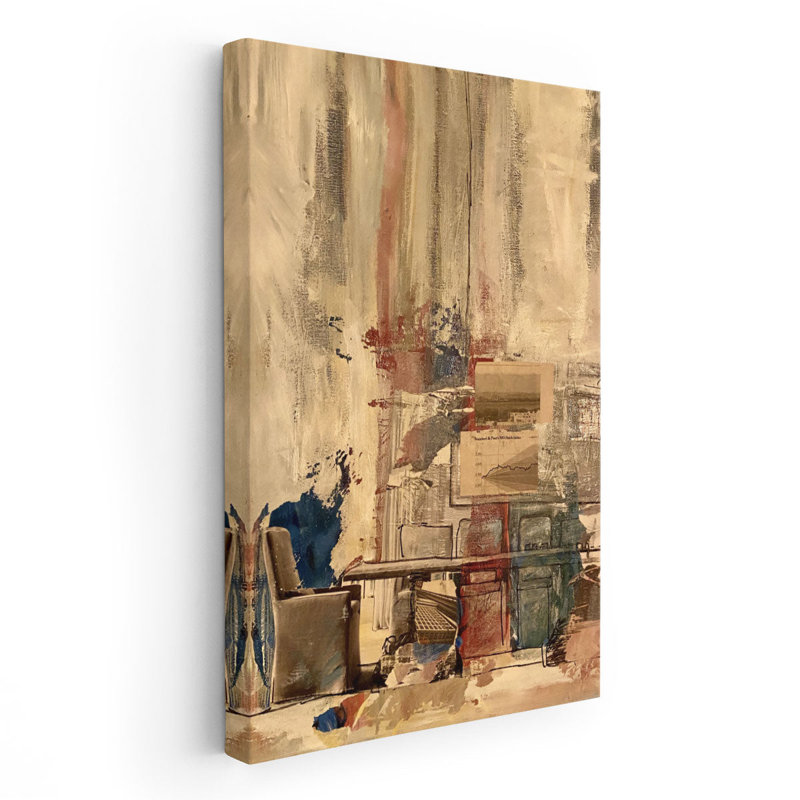 Débris industriels - reproduction d'art sur toile, H 18 po x l 12 po