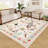 Area Rugs Modern Non-Slip Washable Rug Mark Resistant,Floral Farmhouse Carpet,Non-Shedding for Living Room Bedroom-902021332-902021330