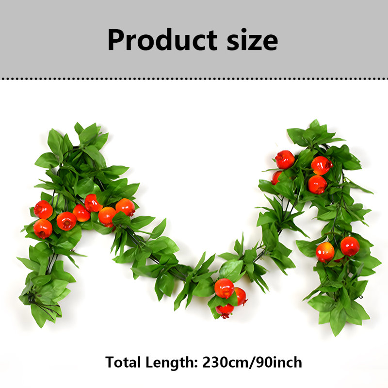 90'' in. Faux Garland