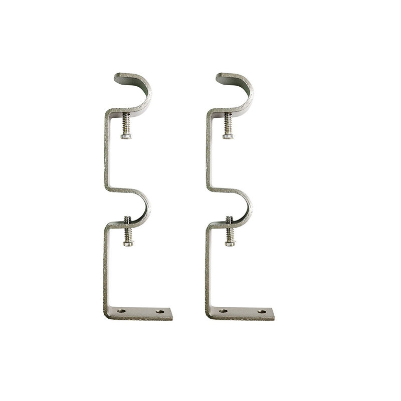 Pfarr Zinc Cast Mounting Bracket, Pewter, 6" H x 3" W x 1" D