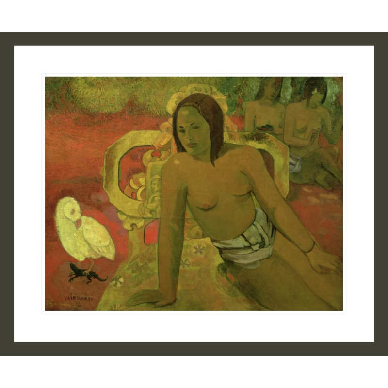Vairumati par Paul Gauguin - Estampe numérique encadrée, H 23,5 po x l 28,14 po