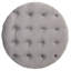 Repose-pieds rond en velours capitonné BirdRock Home 24 po, gris