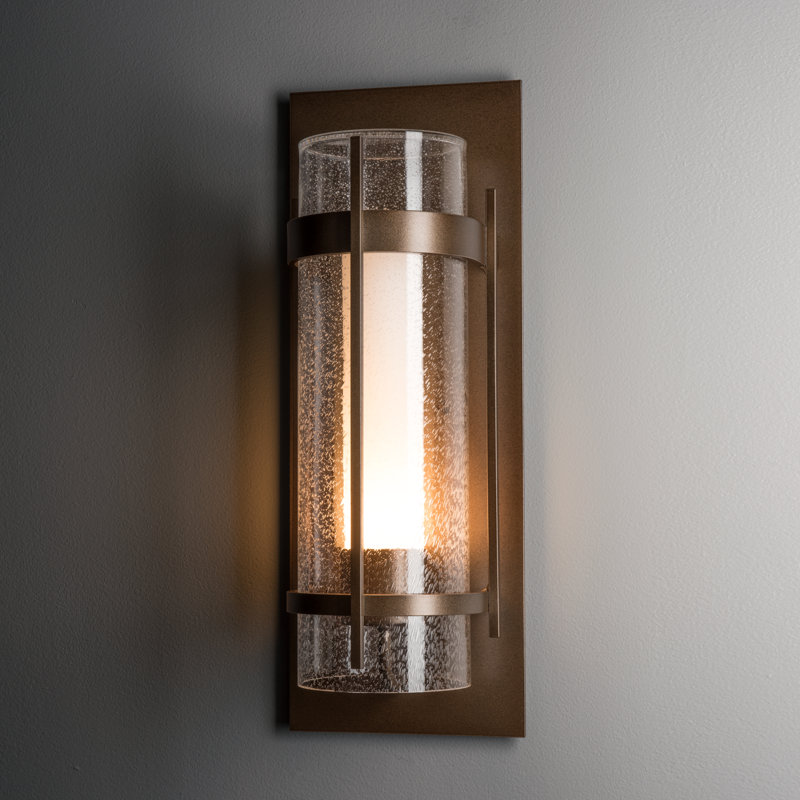 Torch Outdoor Flush Mount, Bronze, 12" H x 5" W x 4.2" D