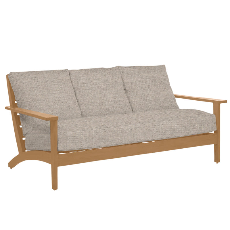 Canapé en aluminium Kennebunkport - Chêne, Welt, Sunbrella® ‑ lin colombe, Kennebunkport #60 chêne