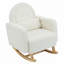 Chaise berçante d'appoint avec coussin