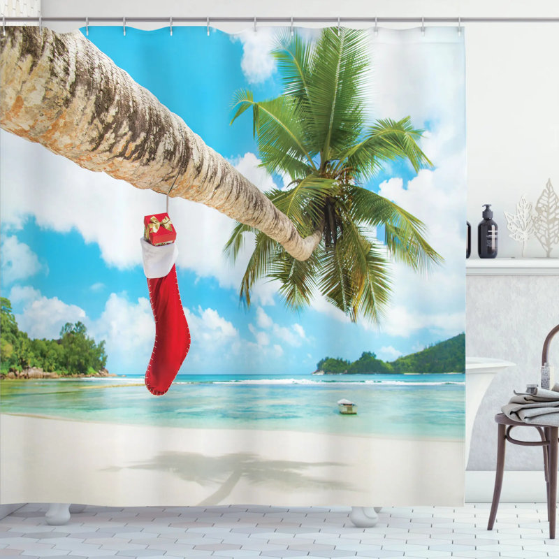 Rideau de douche simple Christmas Christmas, H 70 po x l 69 po