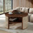 Round Rattan Coffee Table with Storage-1584302532